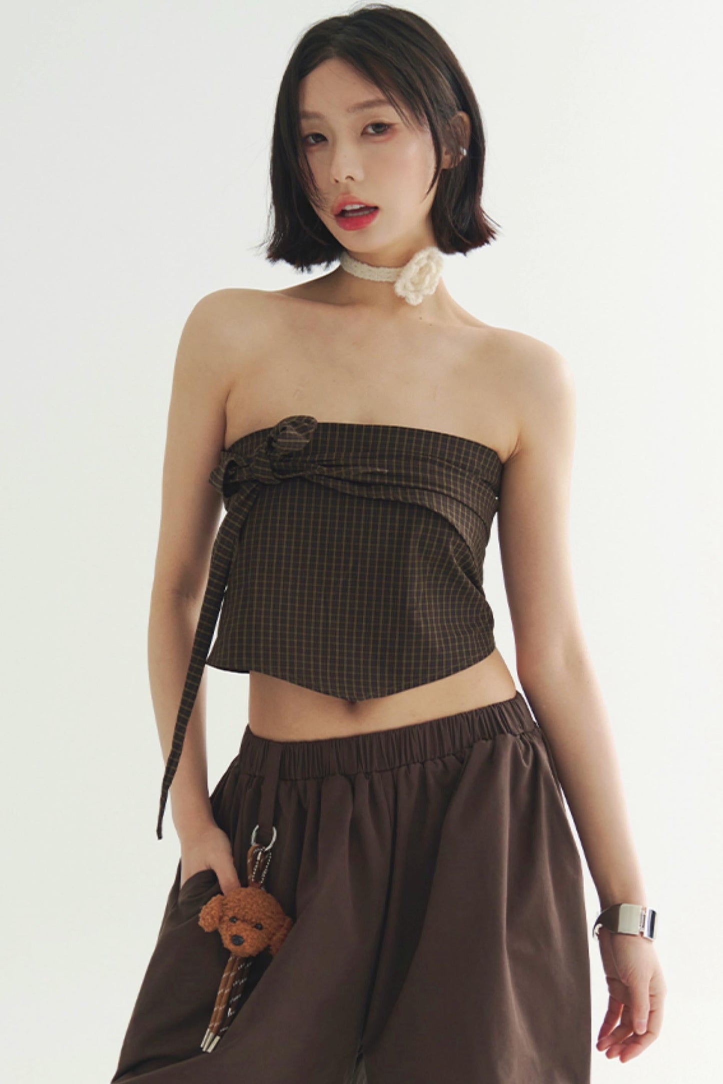 エレガントなパンツ トラウザー ワイドプリーツ