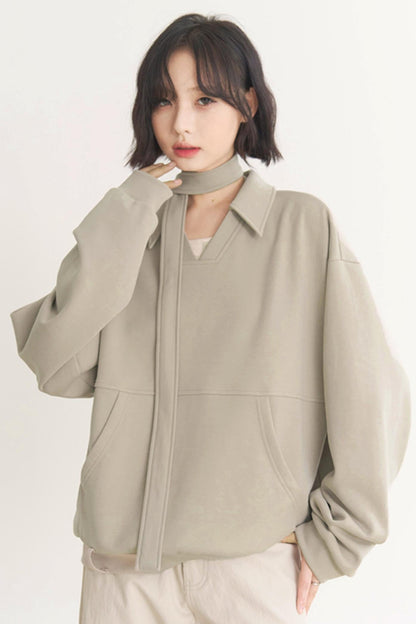 ミュージアムカジュアル Vネック レディース 2025 コレクション スプリング グラビティ プルオーバー