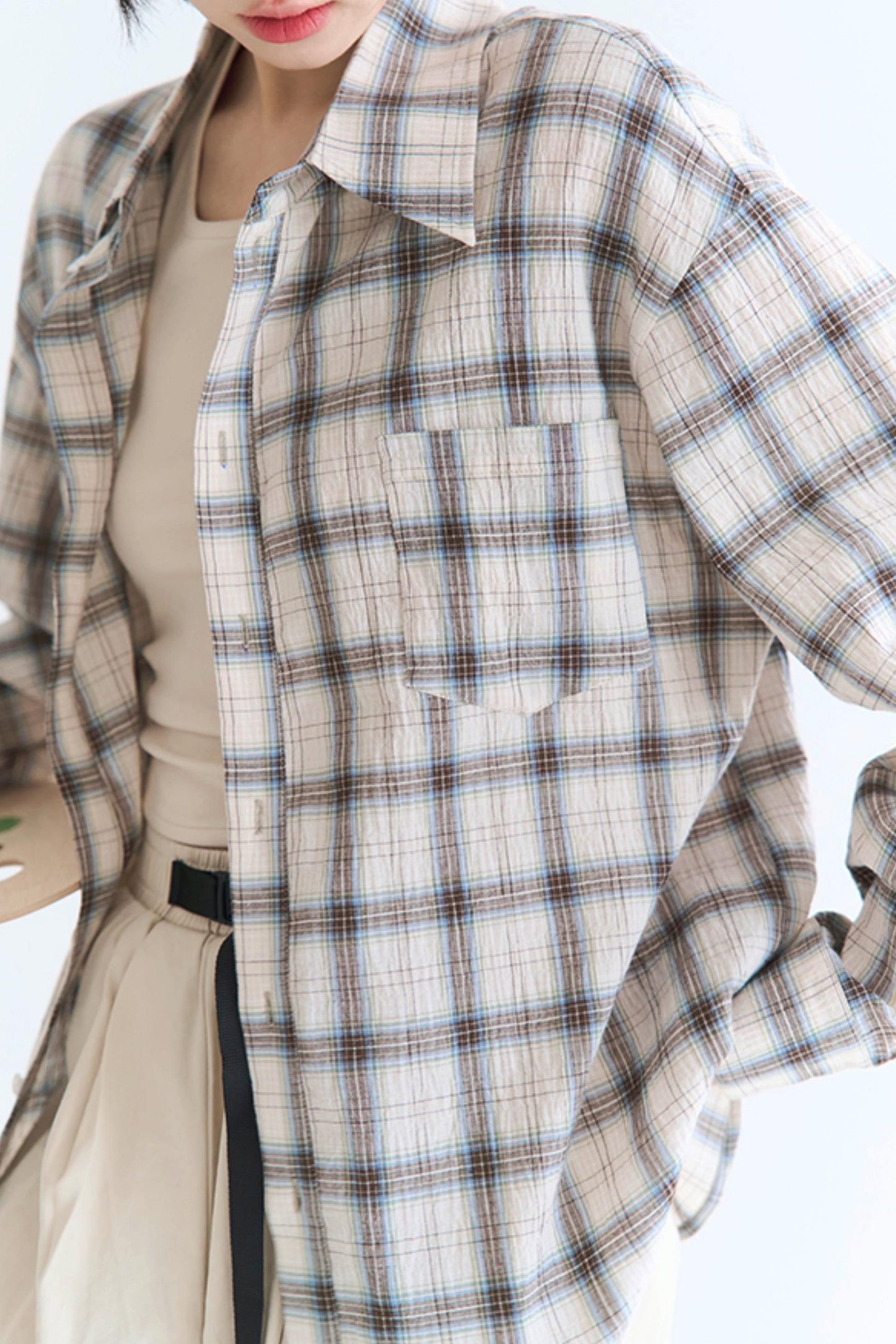 グラビティチェックレトロシャツ