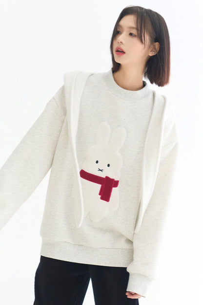 モチーフスウェットシャツ ウサギ
