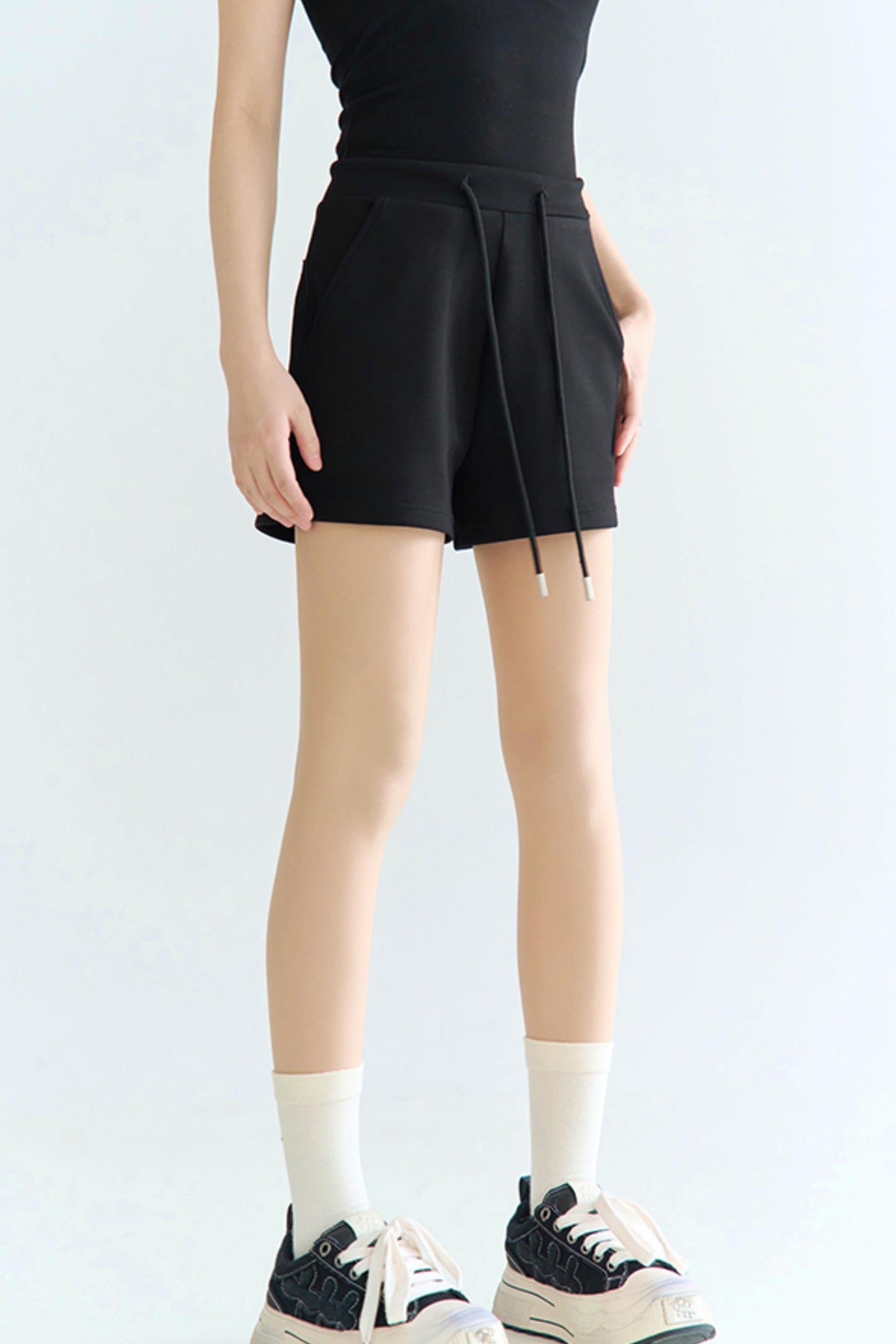 Shorts mit hoher Taille