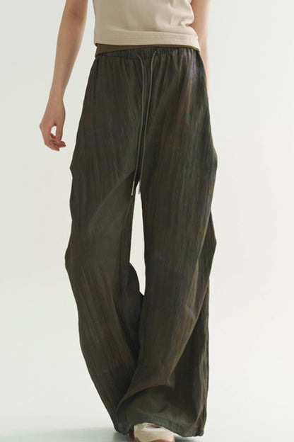 ドレーププリーツカジュアルパンツ