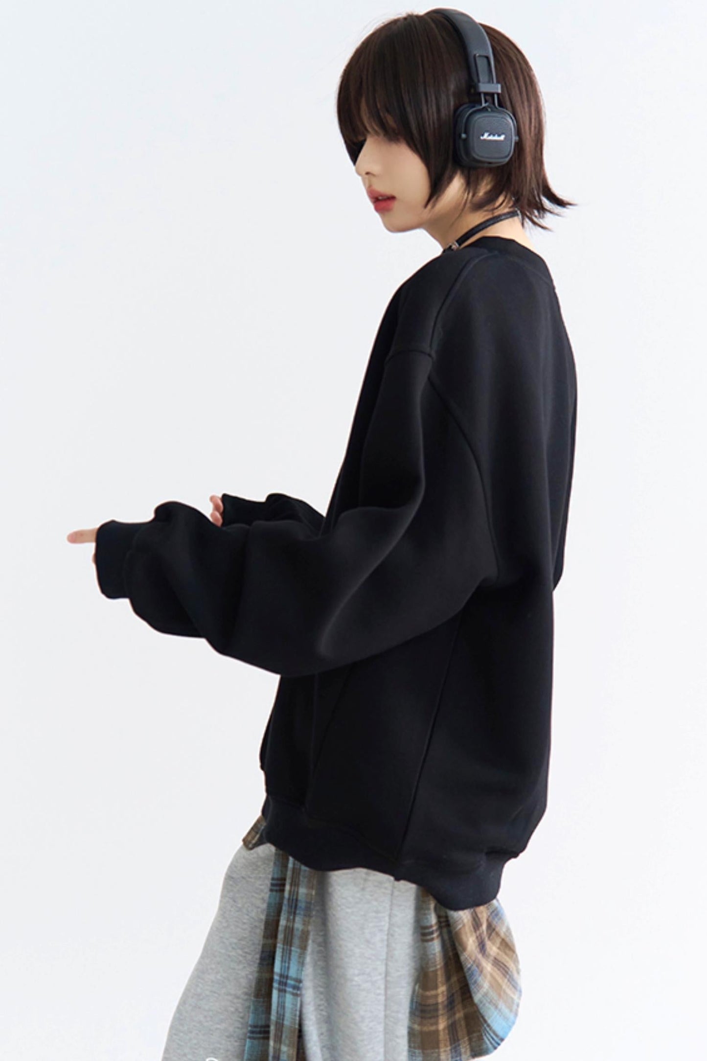 Pullover Letter Patch Casual