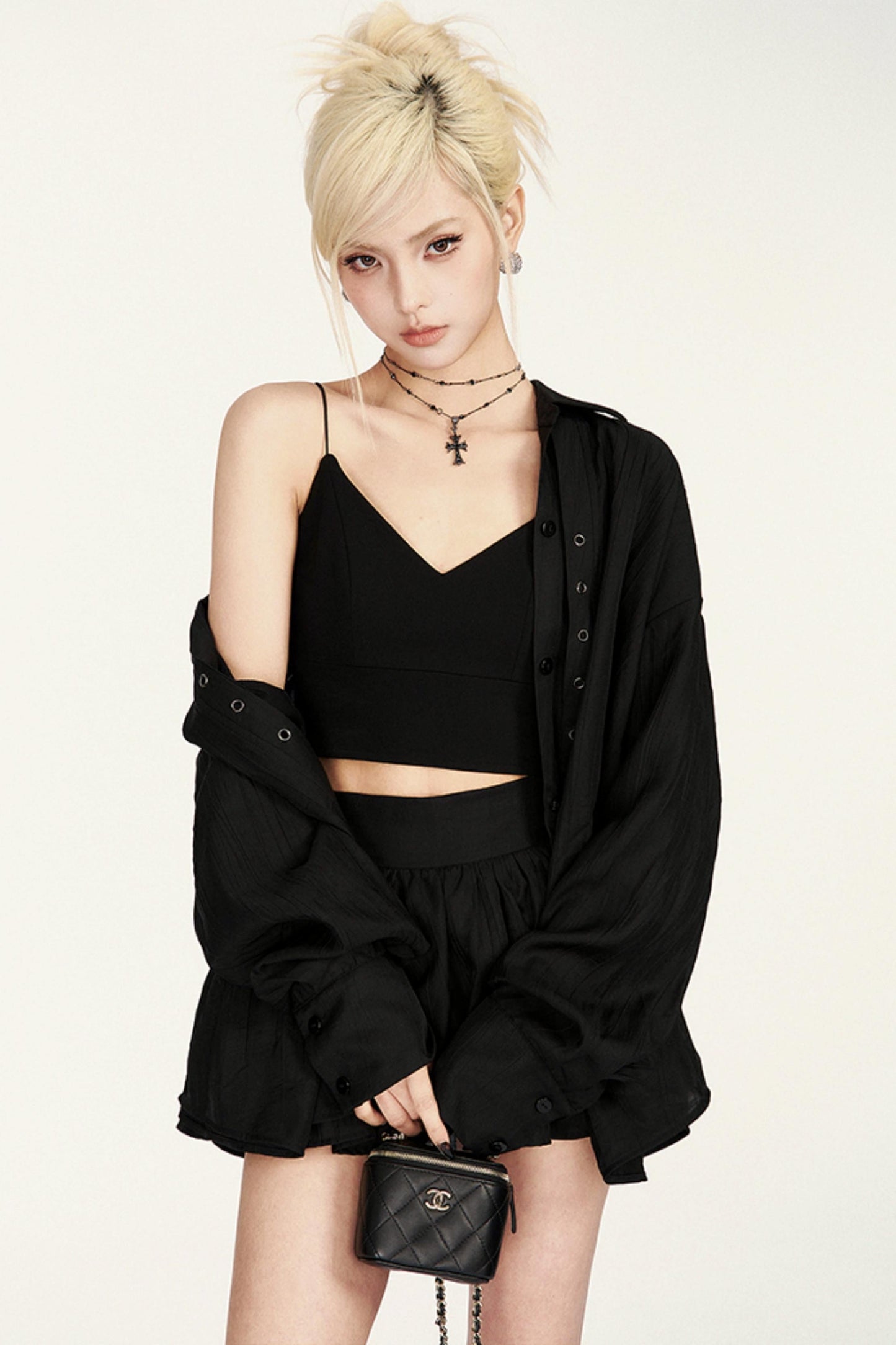 セットアップシャツ フレンチベルト