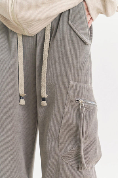 カジュアルワイドミュージアムレッグパンツ レディース グラビティ