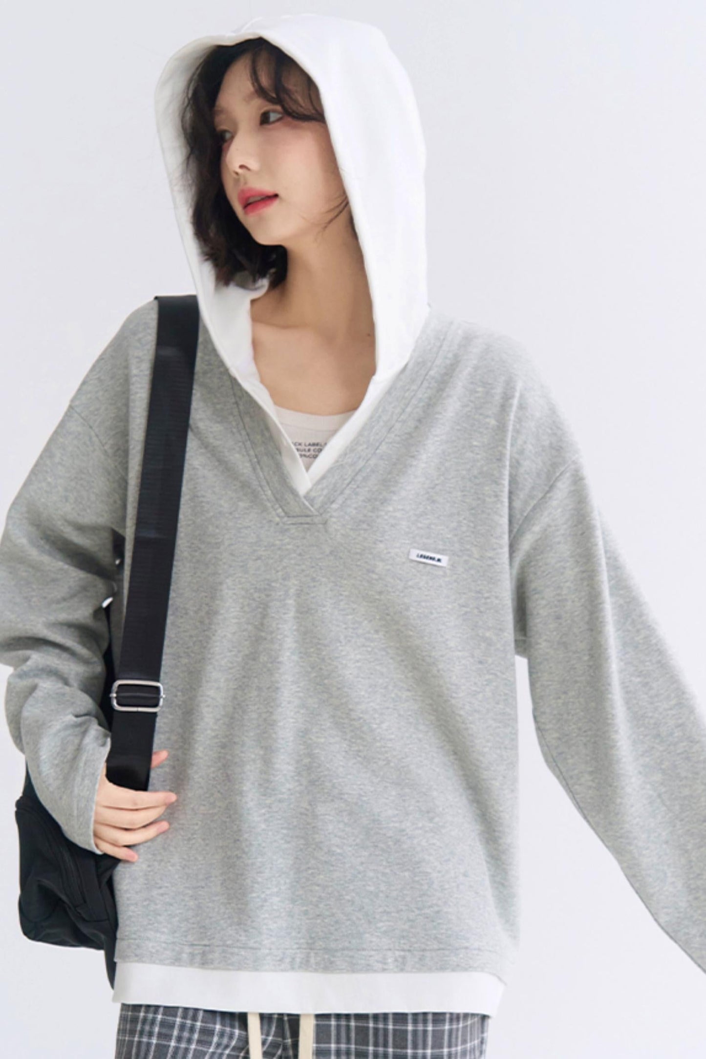 Casual V-Neck Sweatshirt