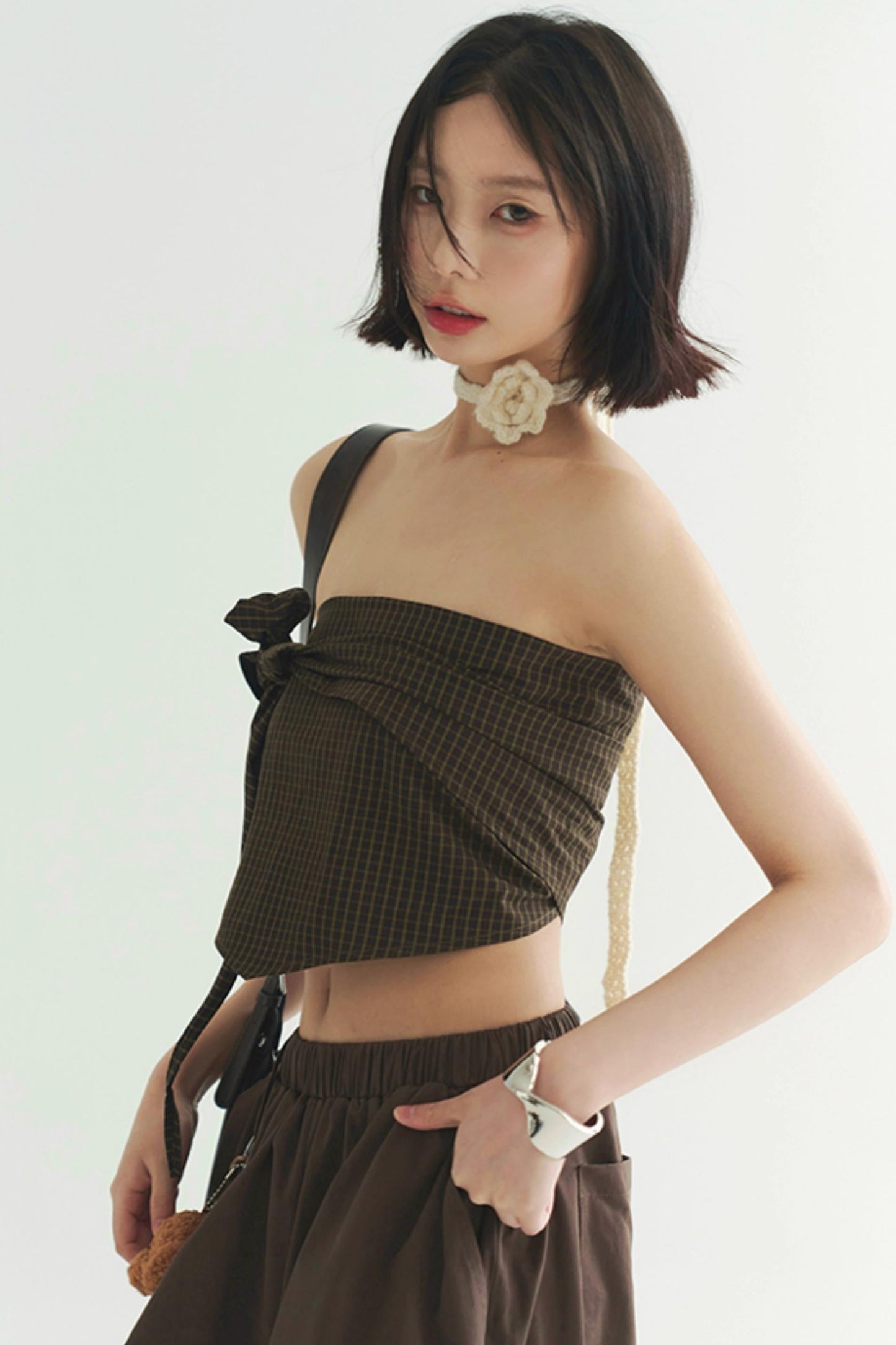 エレガントなパンツ トラウザー ワイドプリーツ