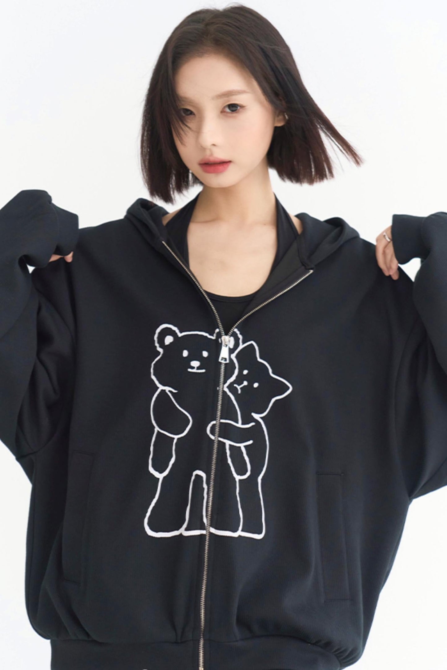 Casual Hoodie Cardigan Zip