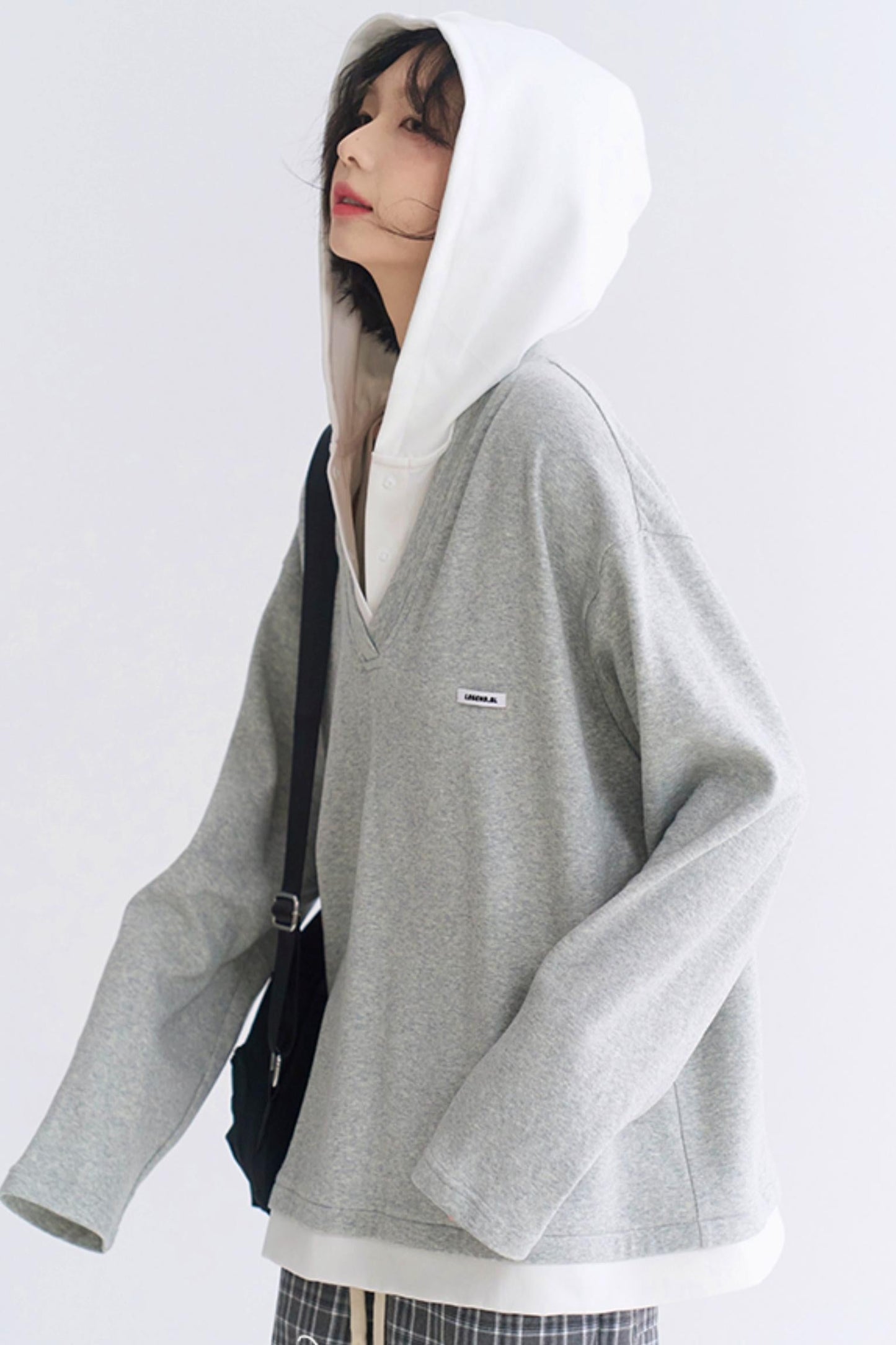 Casual V-Neck Sweatshirt