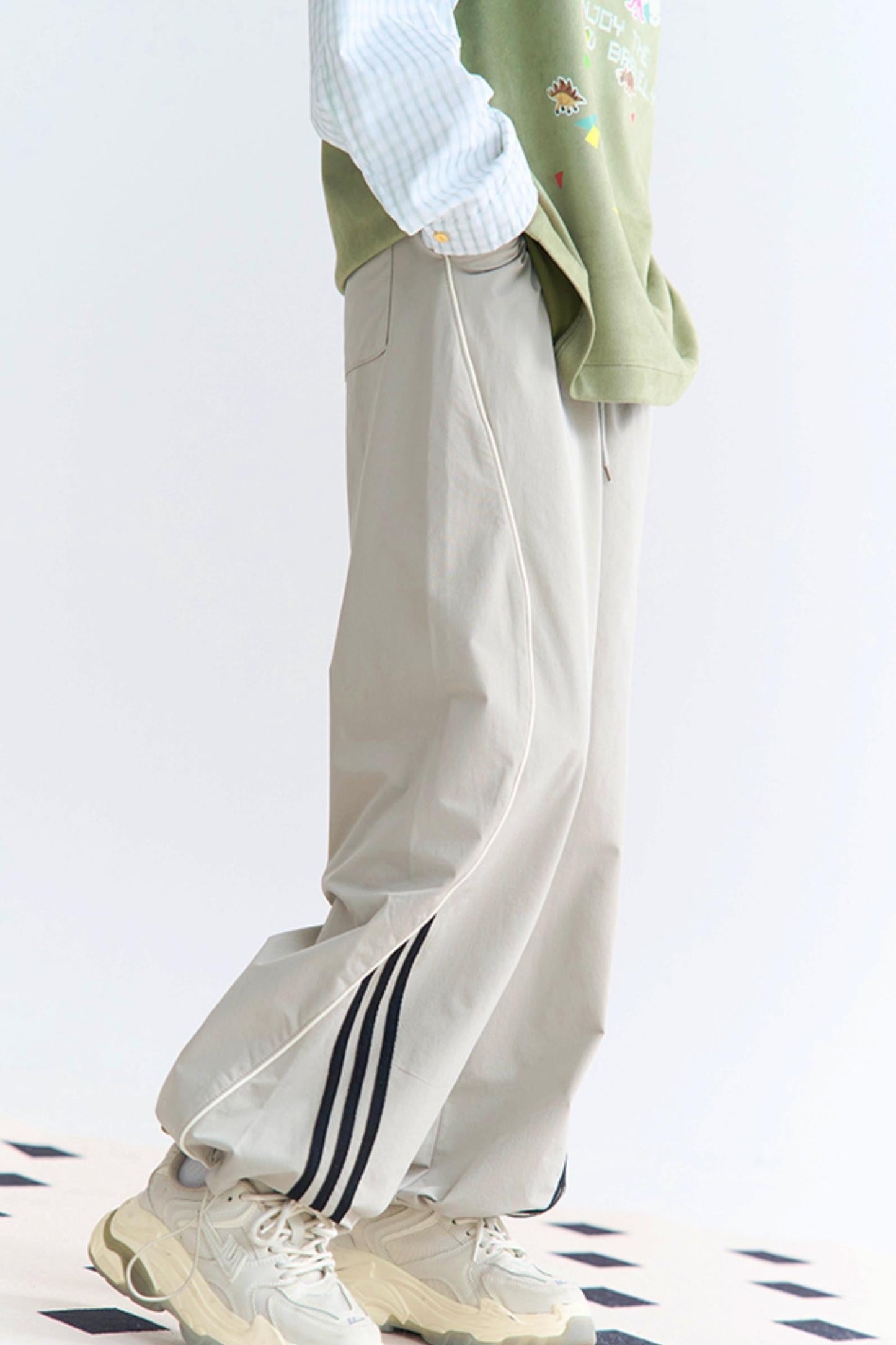 リラックススウェットパンツ ドローストリング