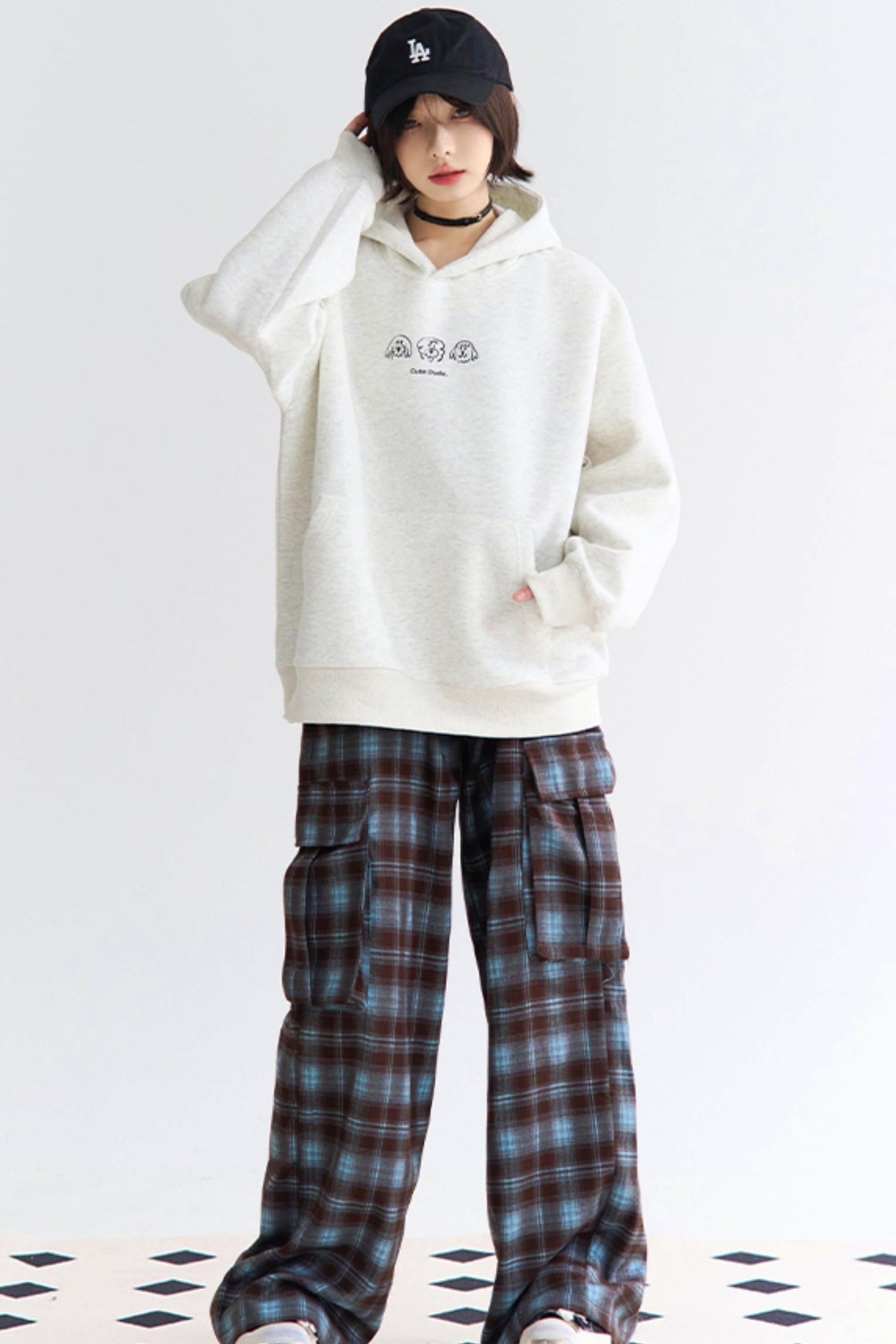 Hooded Print Puppy Sweatshirt