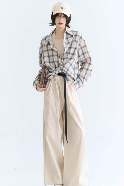 グラビティチェックレトロシャツ