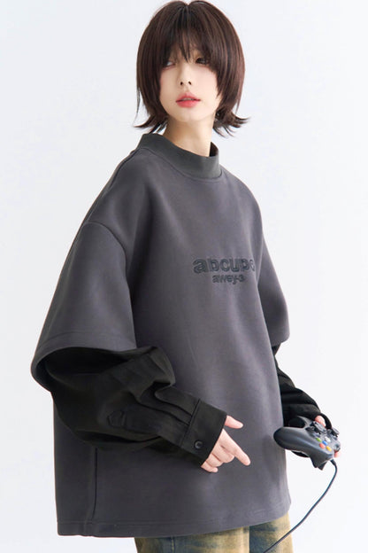 Pullover Contrast Layer Style