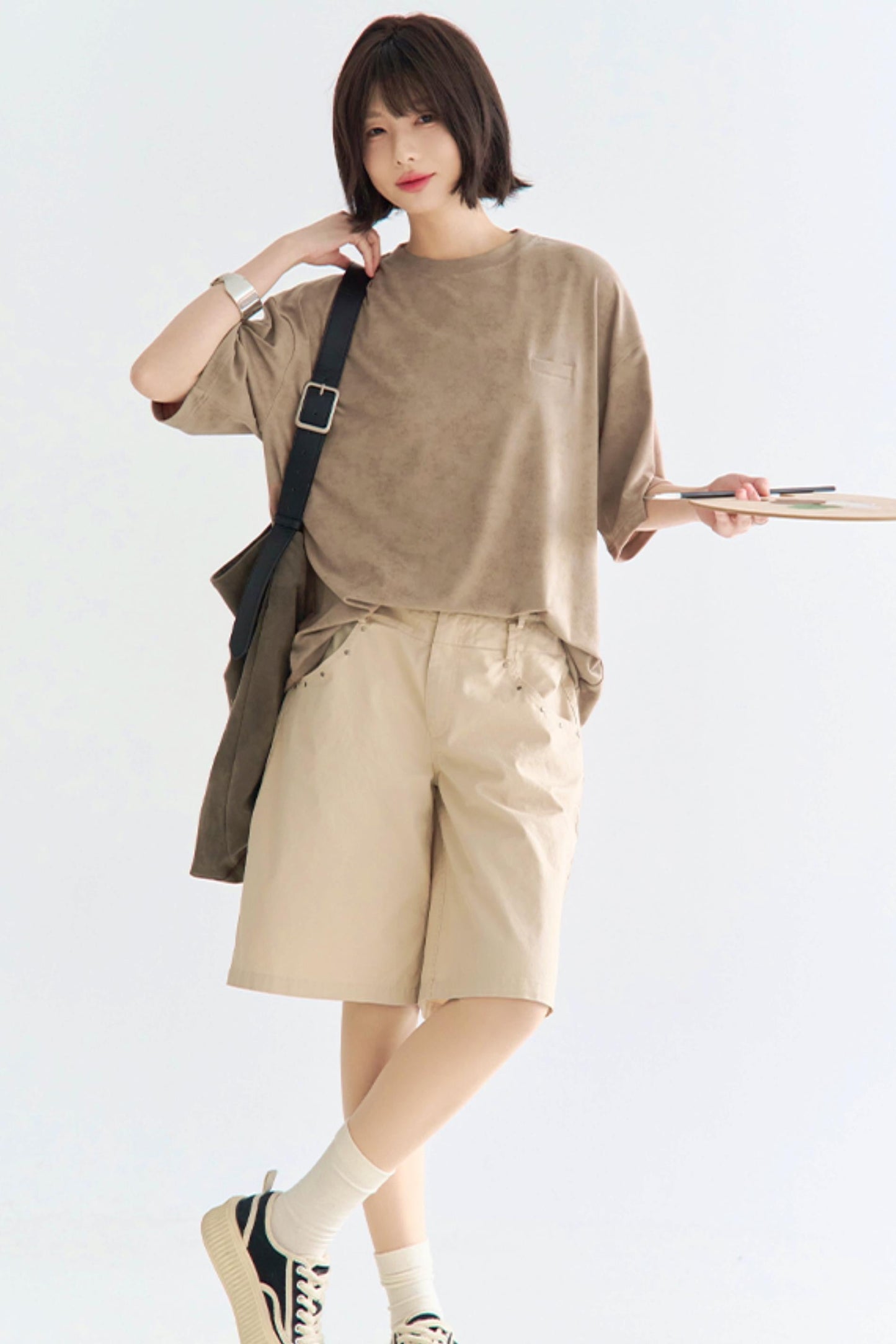 ルーズフィットヤーンディーゼルダイTシャツ