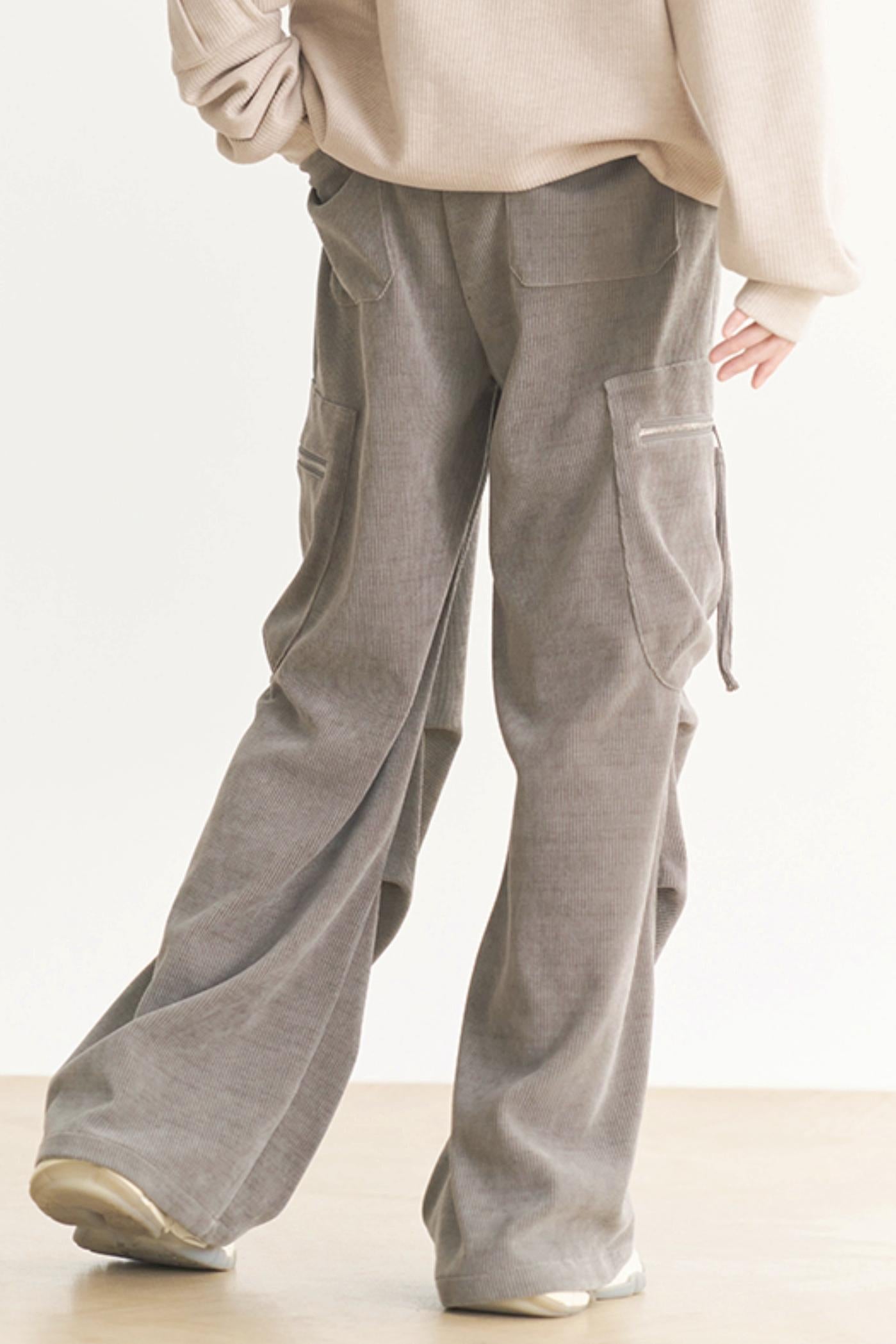 カジュアルワイドミュージアムレッグパンツ レディース グラビティ