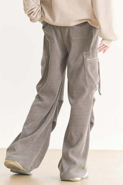 カジュアルワイドミュージアムレッグパンツ レディース グラビティ