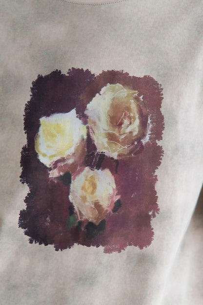 ローズTシャツ タイダイプリント