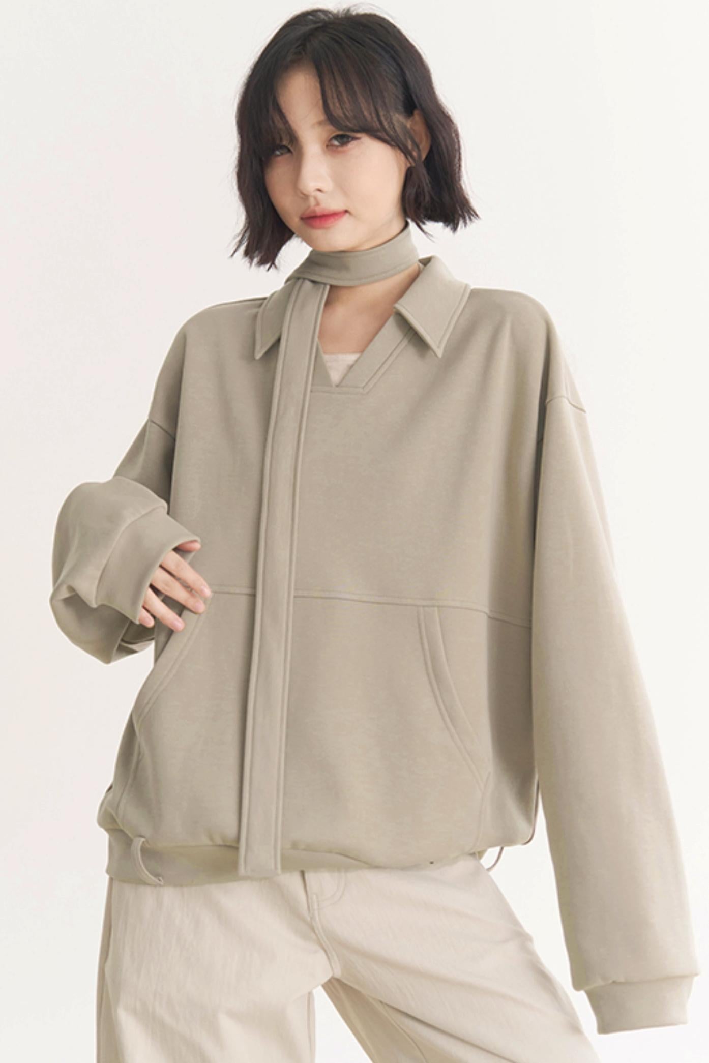 ミュージアムカジュアル Vネック レディース 2025 コレクション スプリング グラビティ プルオーバー