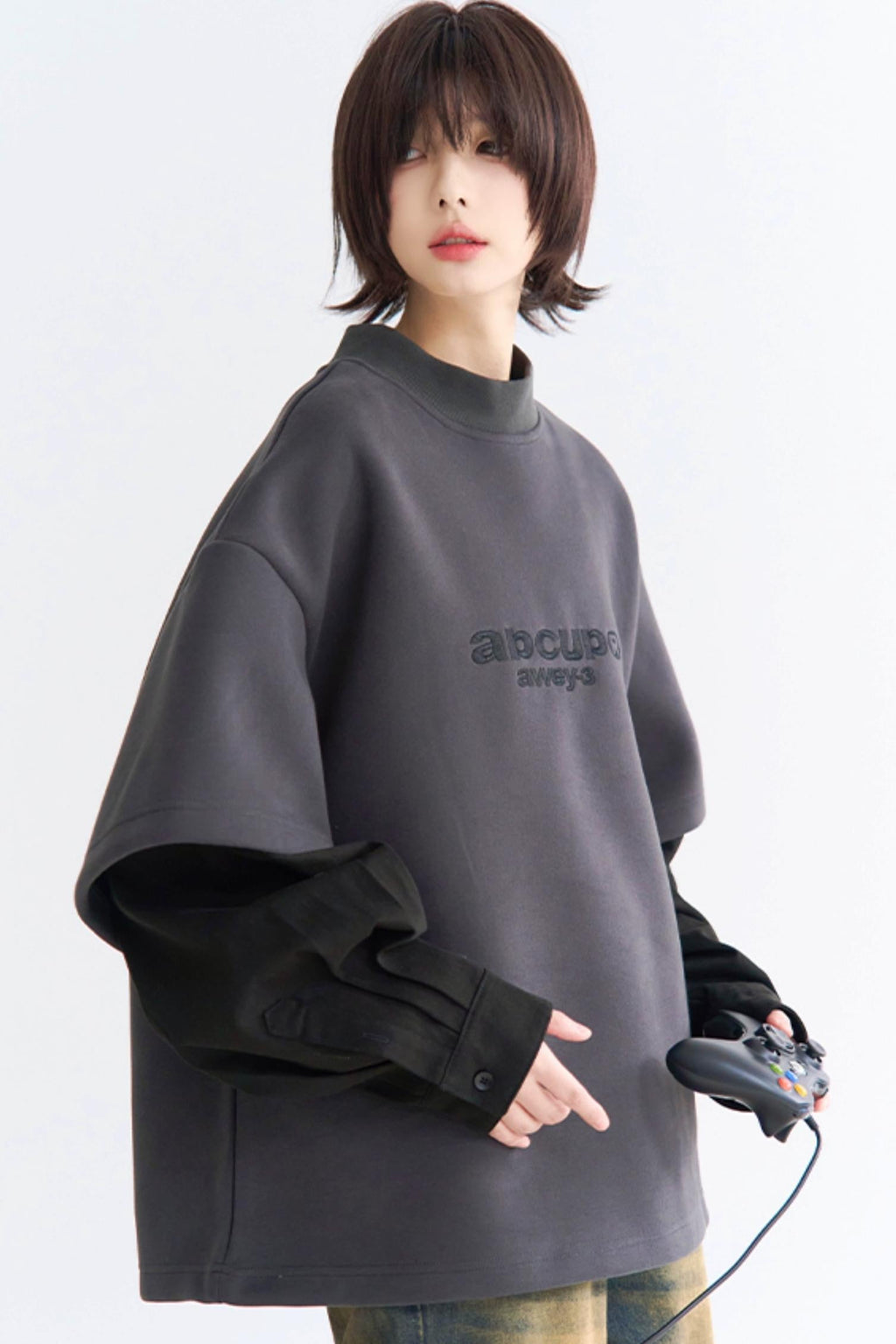 Pull contrasté style couche