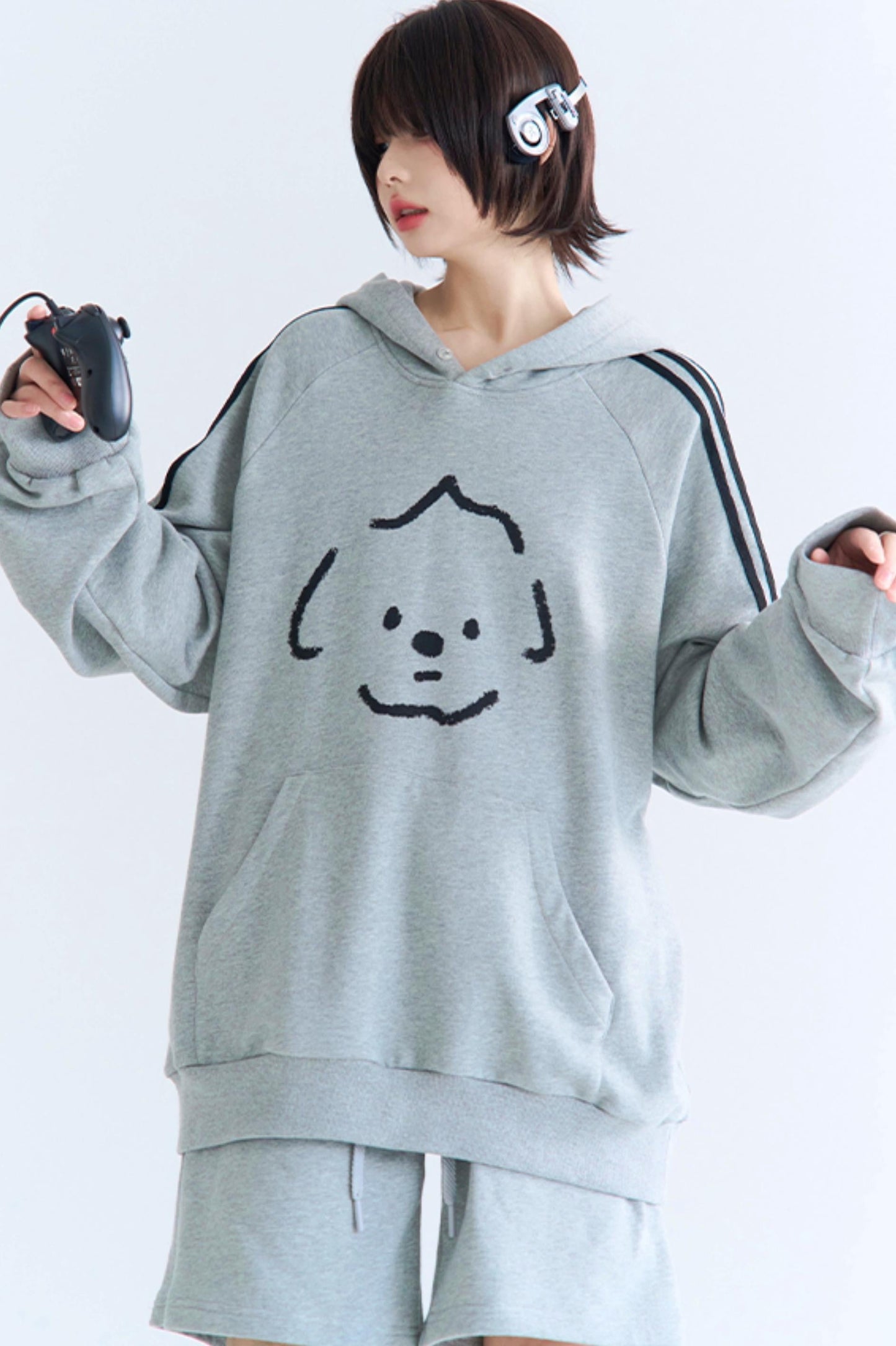 セットアップ スウェットパンツ リラックスフィット プリント