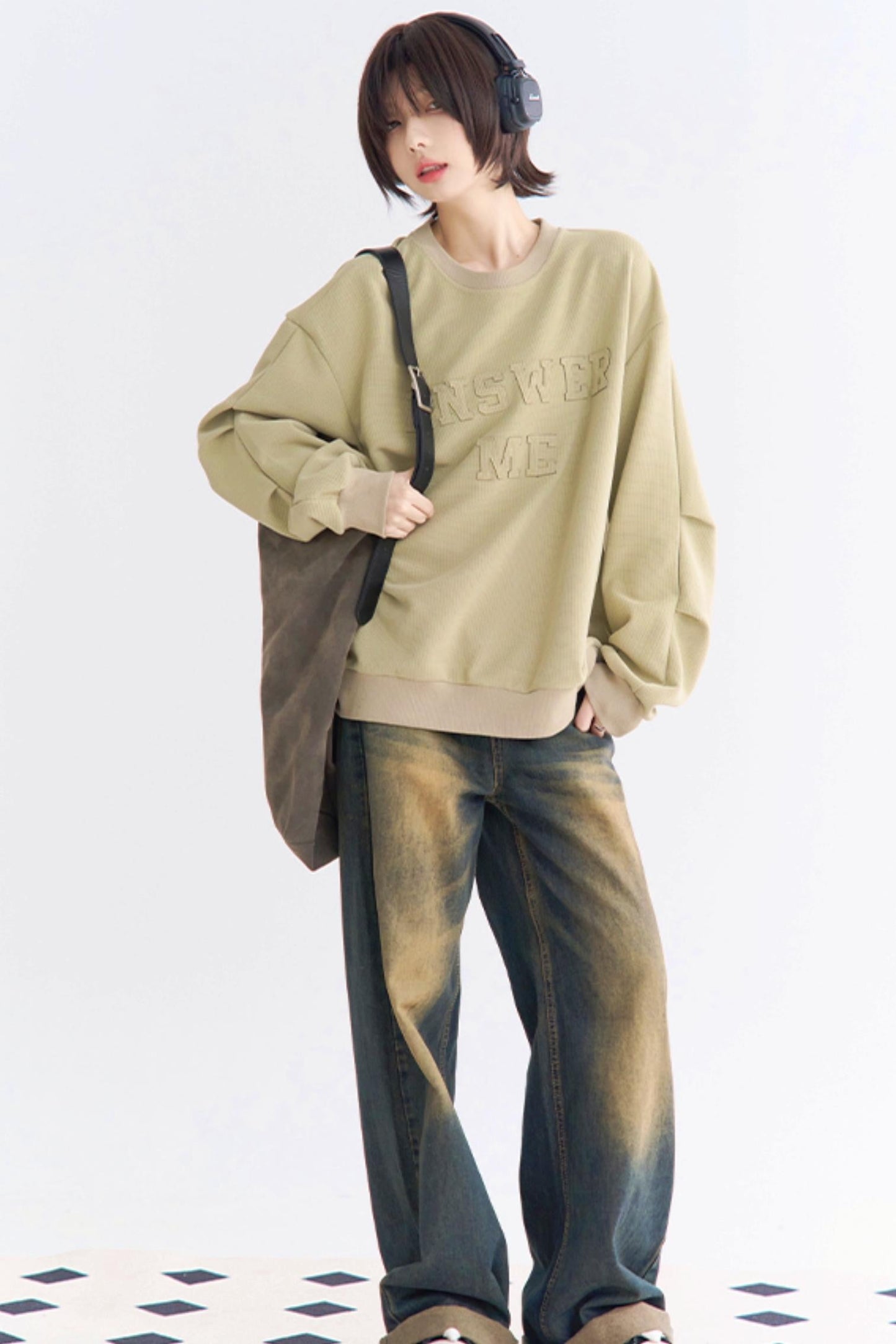 Sweatshirt Crew Applique