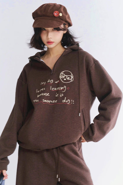 Setup Casual Hoodie Sportswear mit