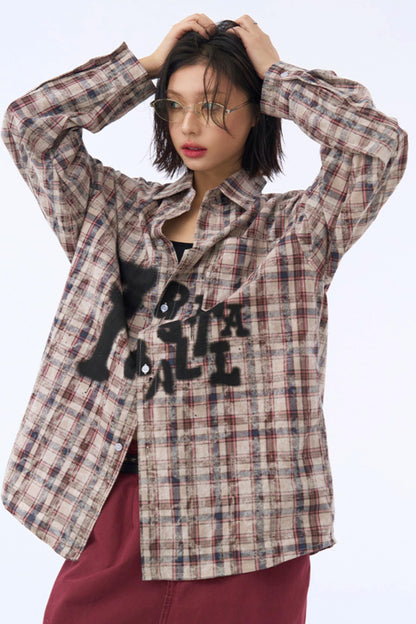 シャツ チェック柄 グラフィック アーバンチェック