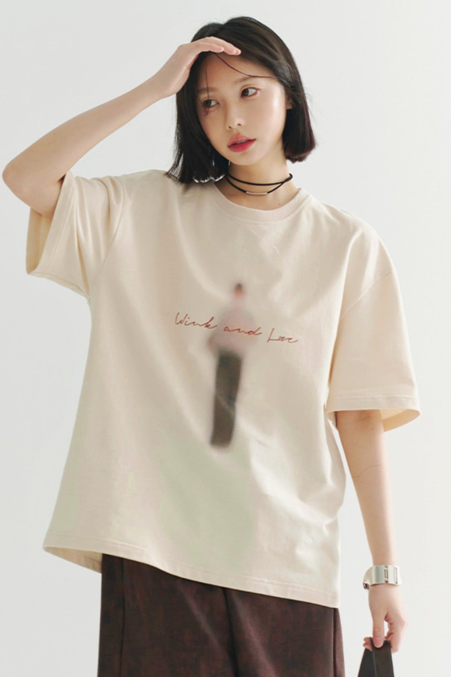 コットンシルエット ブラードTシャツ
