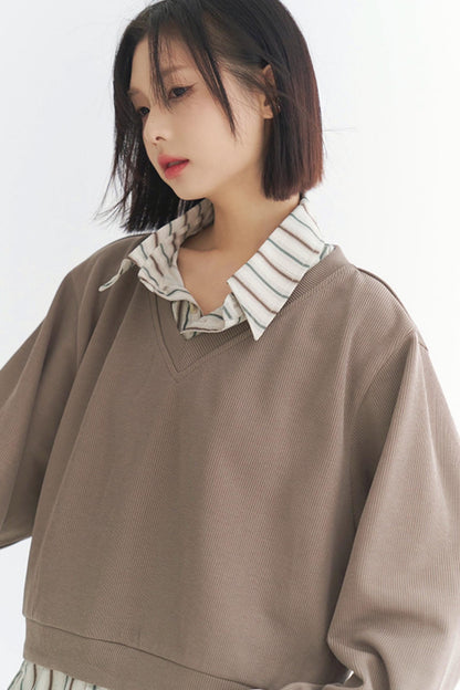 sweatshirt Loose style two-piece fit