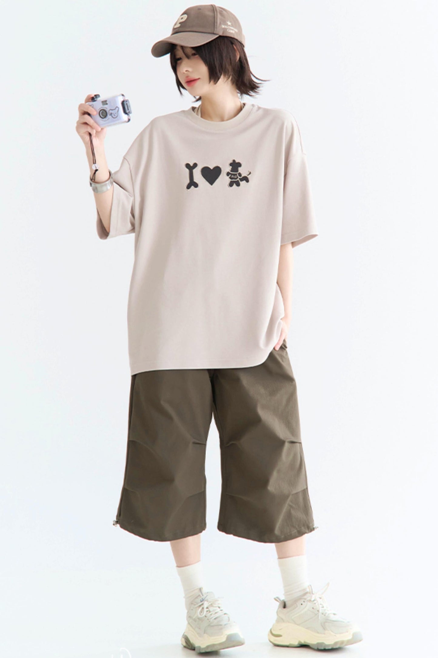 パピTシャツ ネッククルー 刺繍