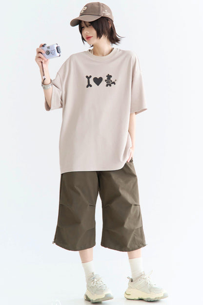 パピTシャツ ネッククルー 刺繍