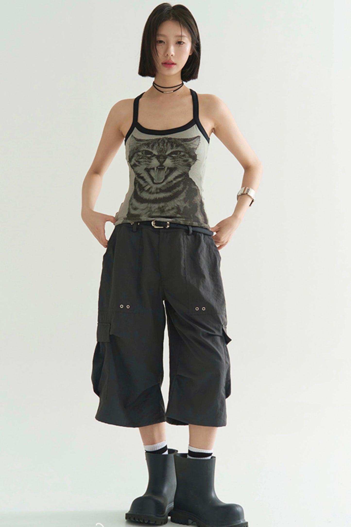 Y2K Cargo Casual Pants Airy