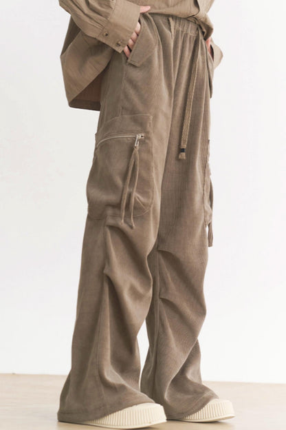 カジュアルワイドミュージアムレッグパンツ レディース グラビティ