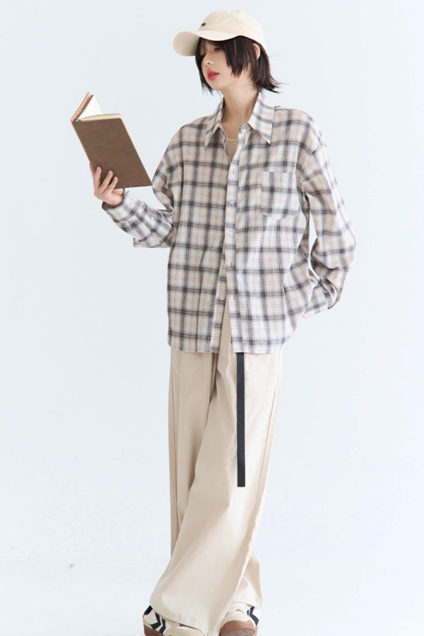 グラビティチェックレトロシャツ