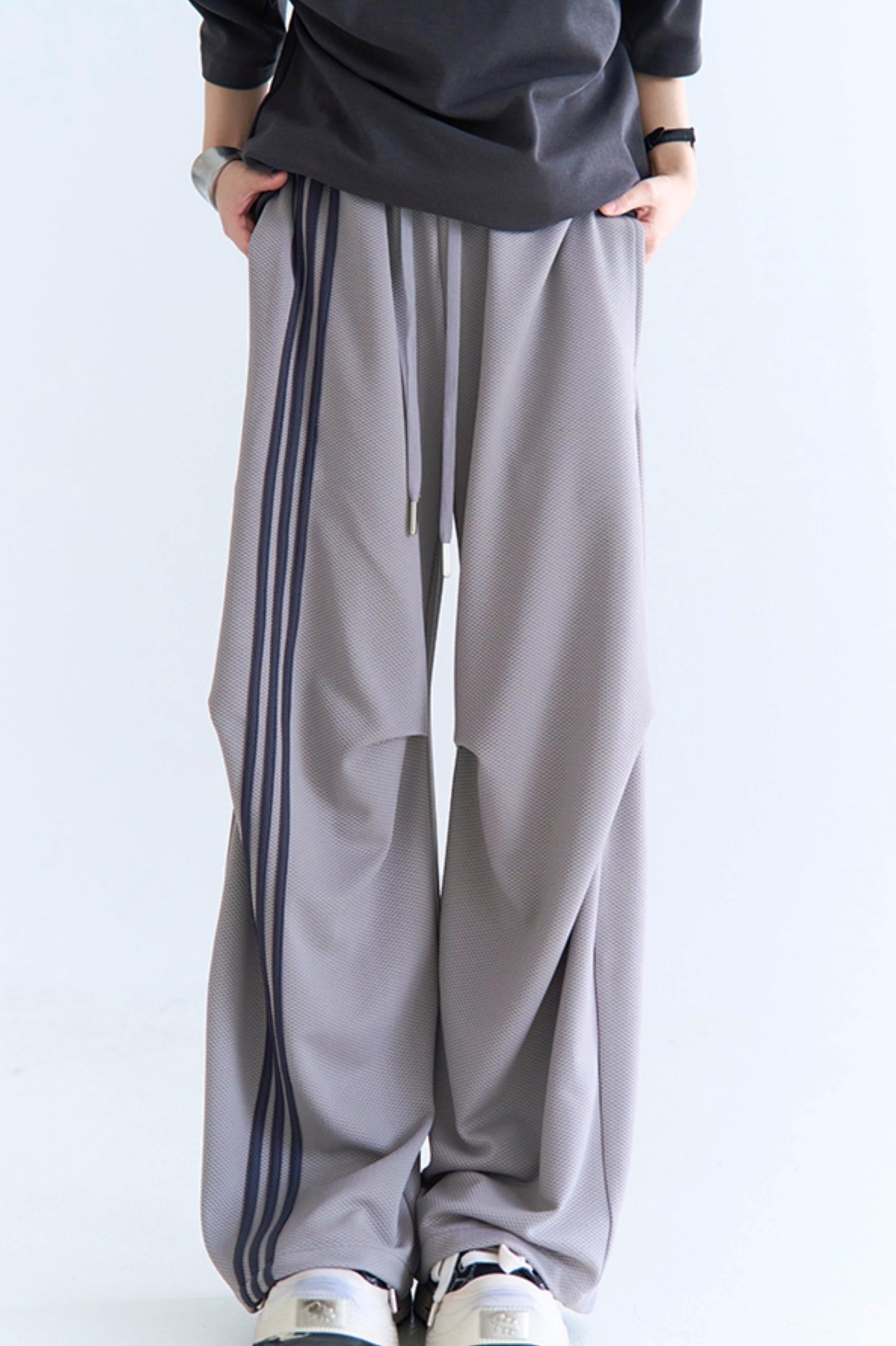 クラッシュレッグパンツ ワイドカラー