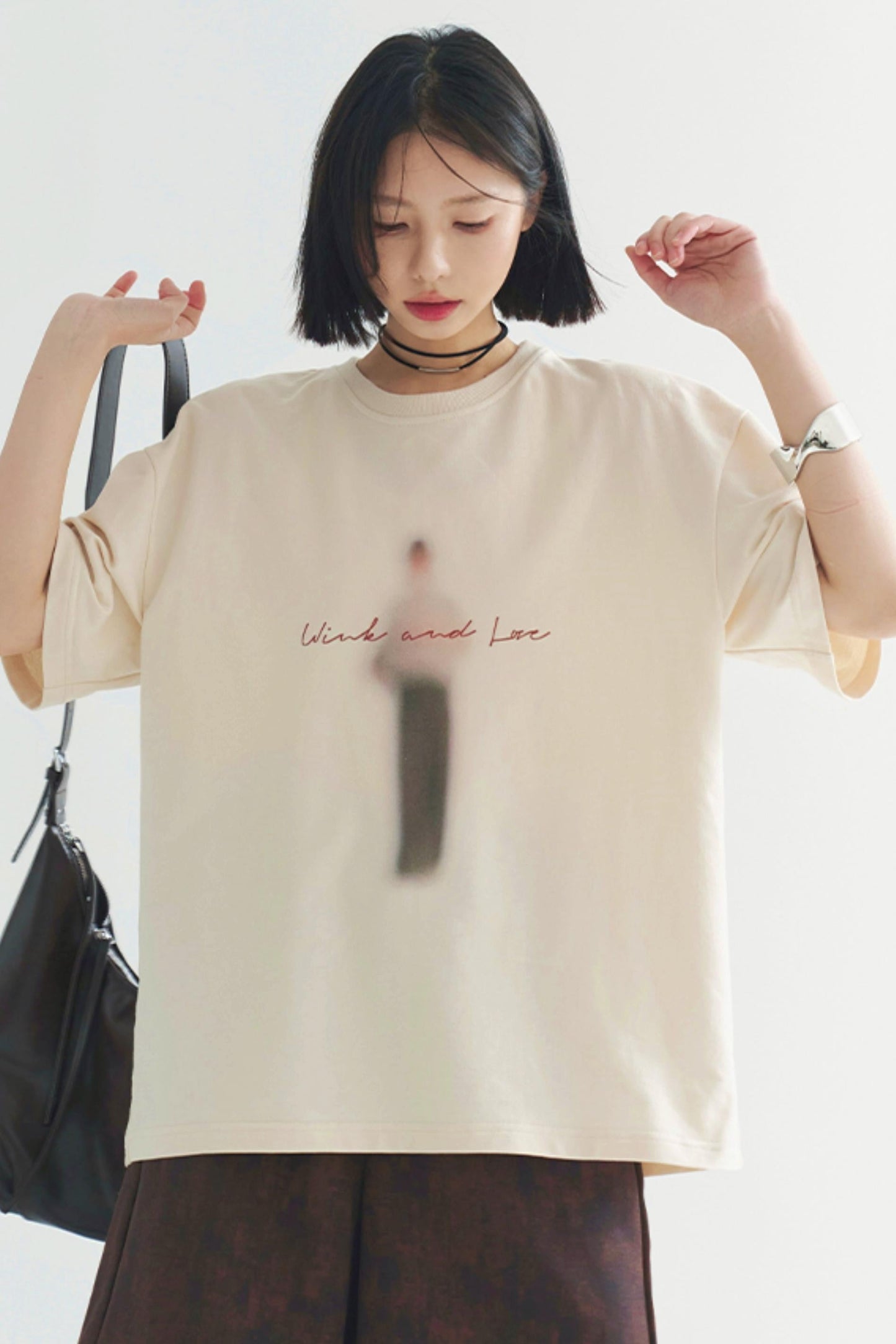 コットンシルエット ブラードTシャツ