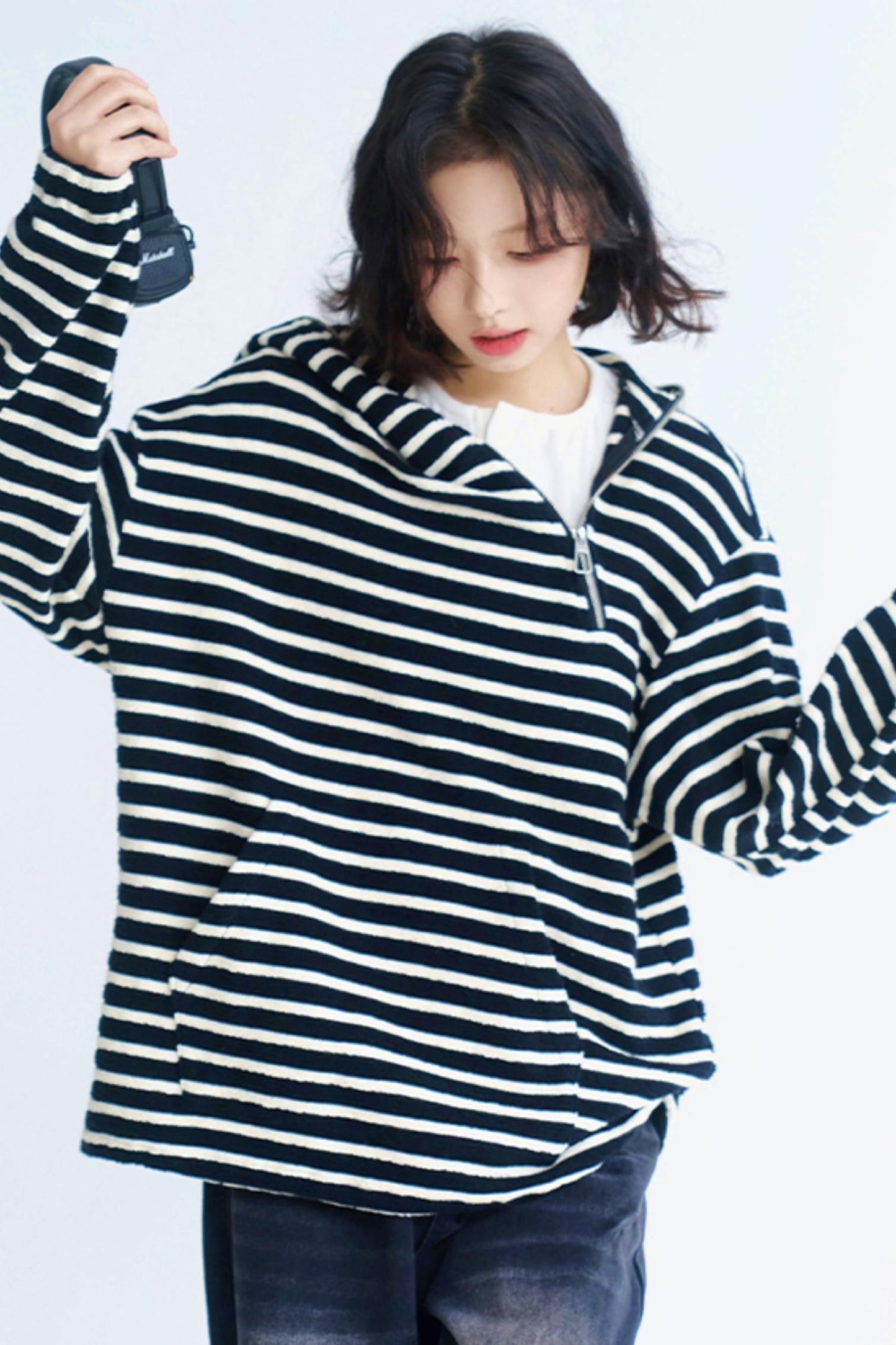 フード付きパンツセーターのセットアップ