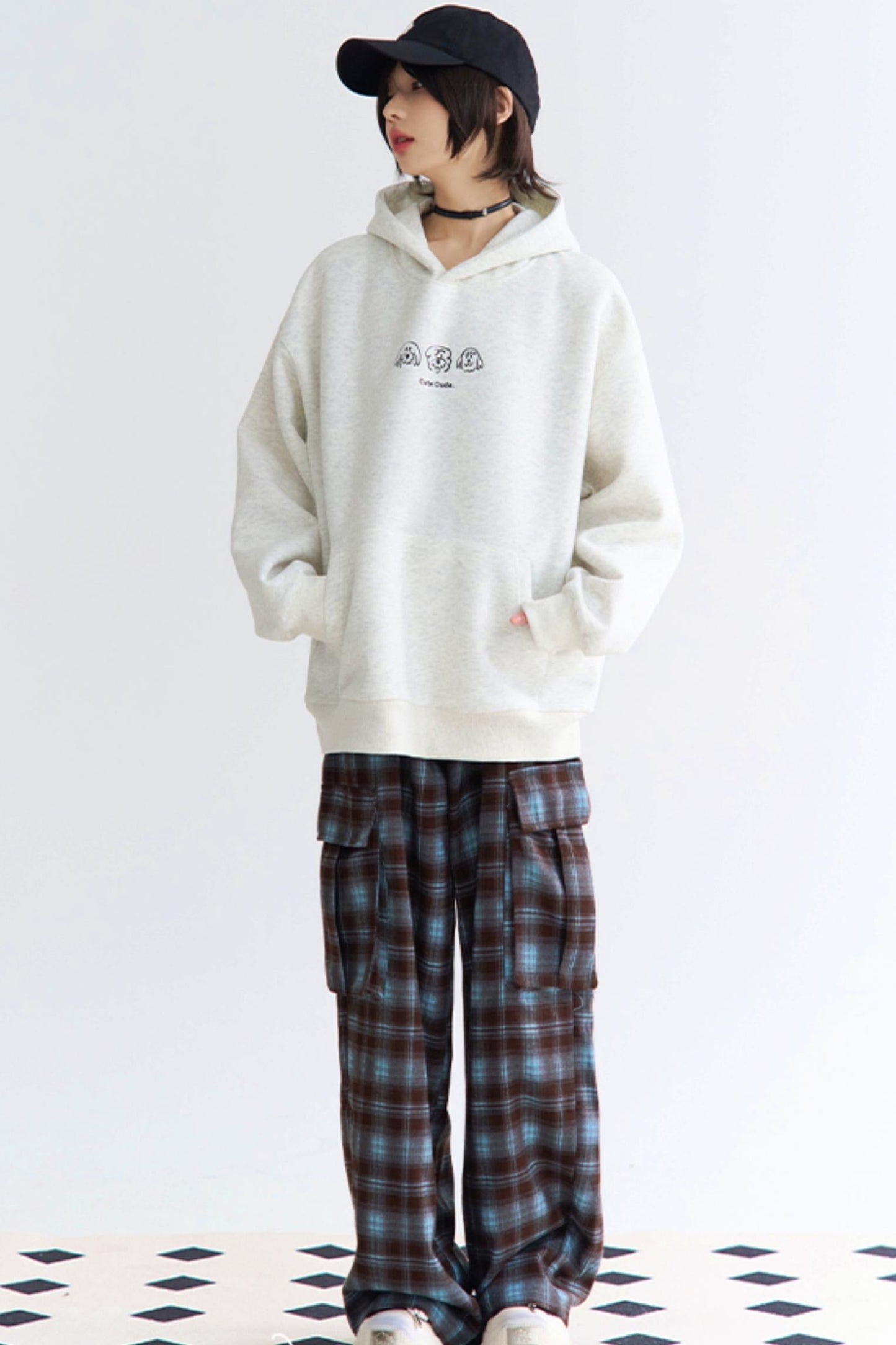 Hooded Print Puppy Sweatshirt