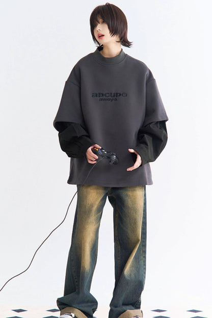 Pullover Contrast Layer Style