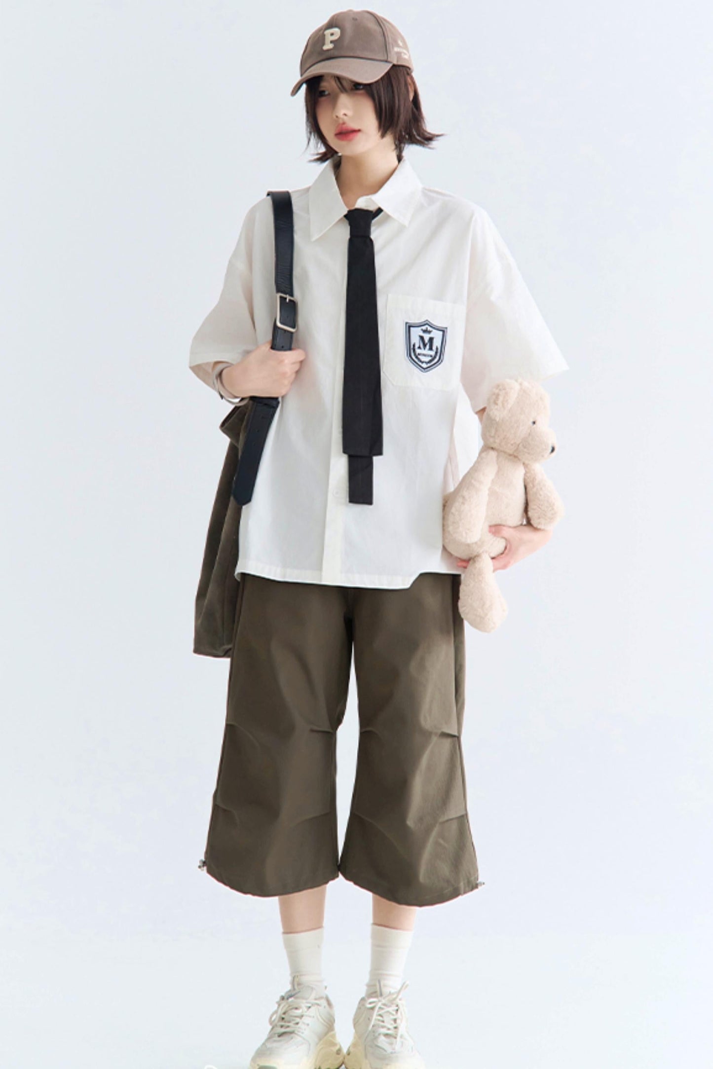 シャツ ゆったり フィット カレッジ