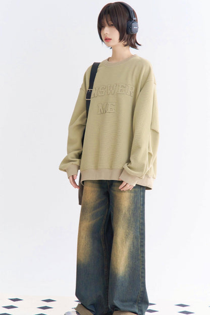 Sweatshirt Crew Applique