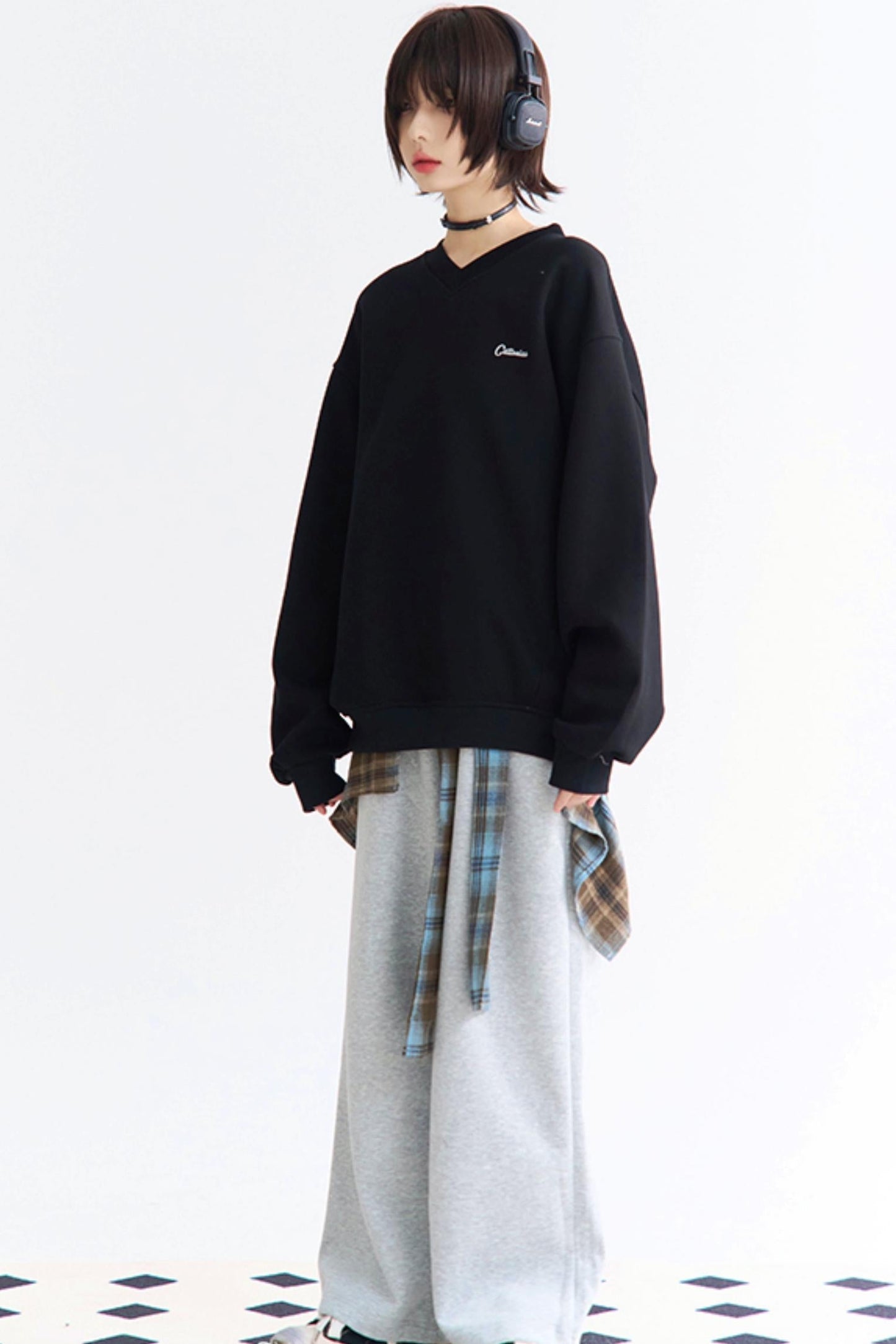 Pullover Letter Patch Casual