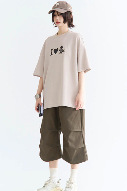 パピTシャツ ネッククルー 刺繍