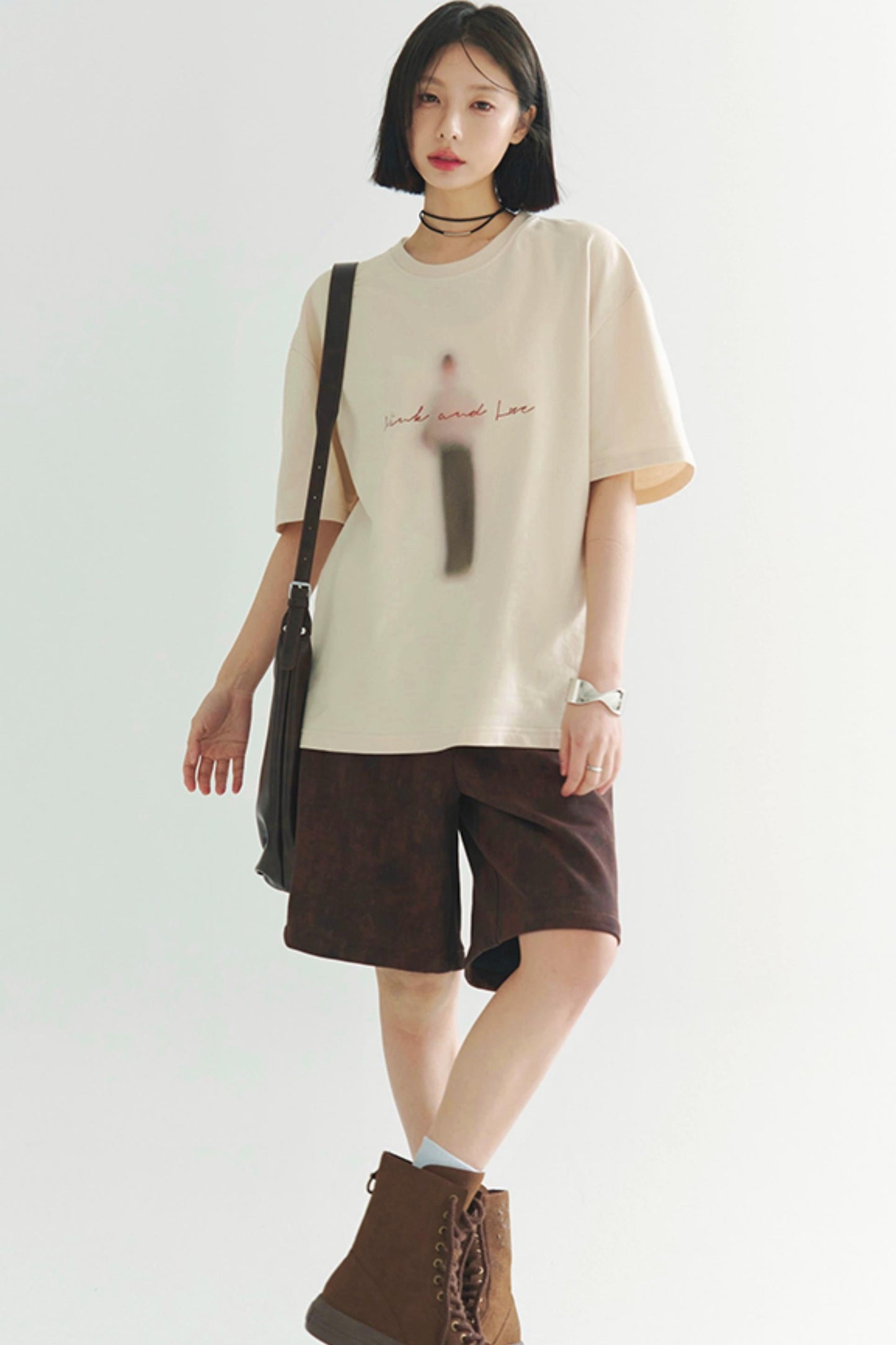 コットンシルエット ブラードTシャツ