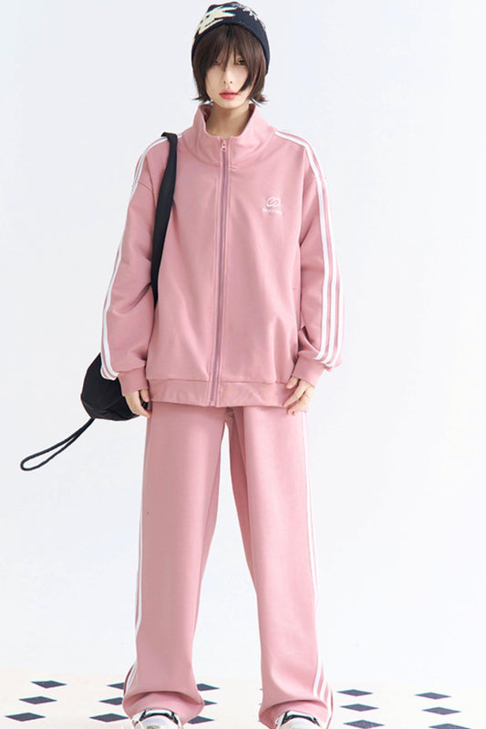 ミュージアムスタイルパンツとセットアップジップジャケット