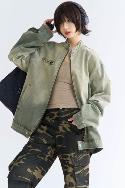 ジャケット ジーンズ オンブレ リラックス