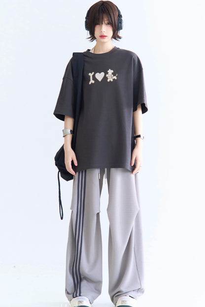 クラッシュレッグパンツ ワイドカラー