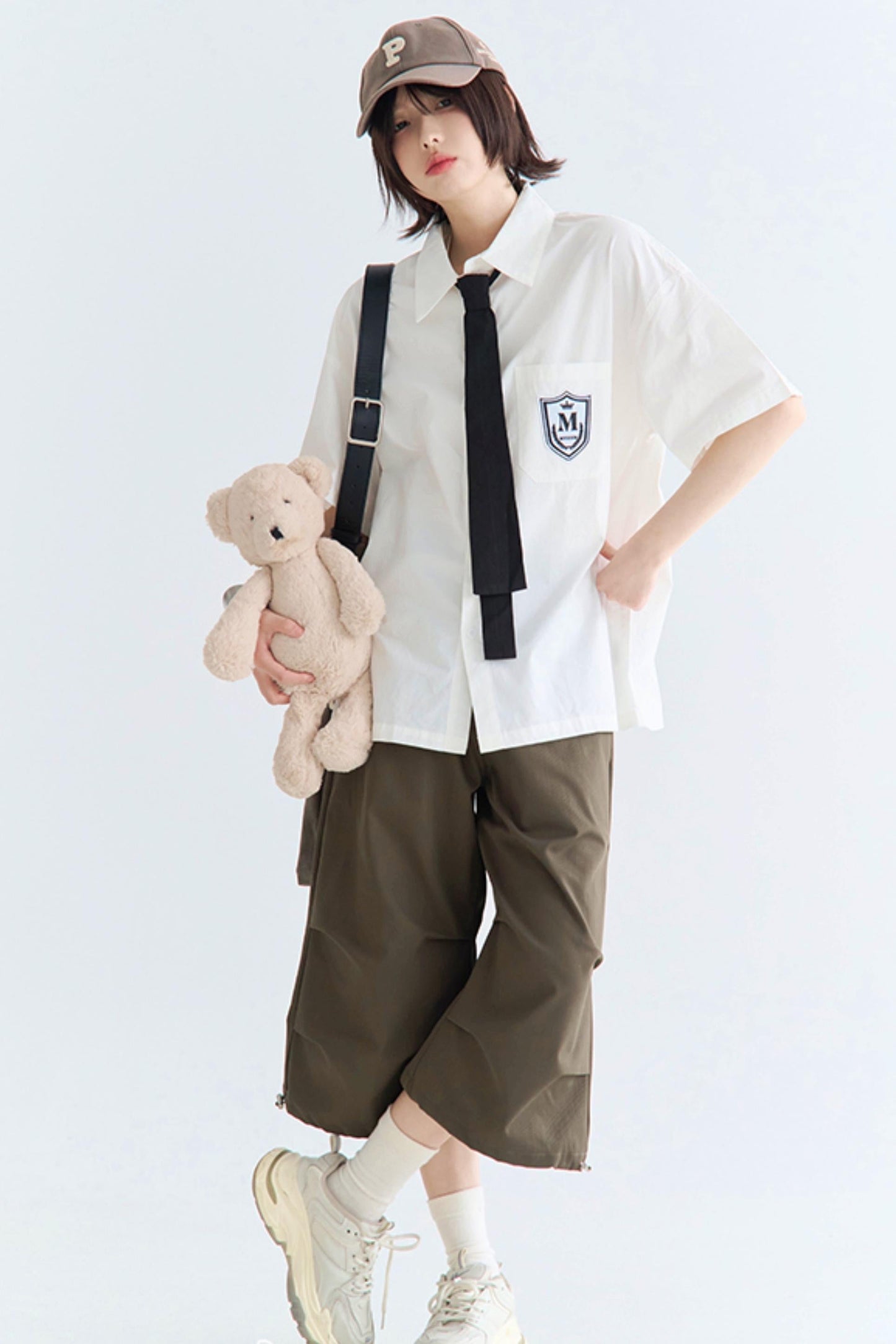 シャツ ゆったり フィット カレッジ