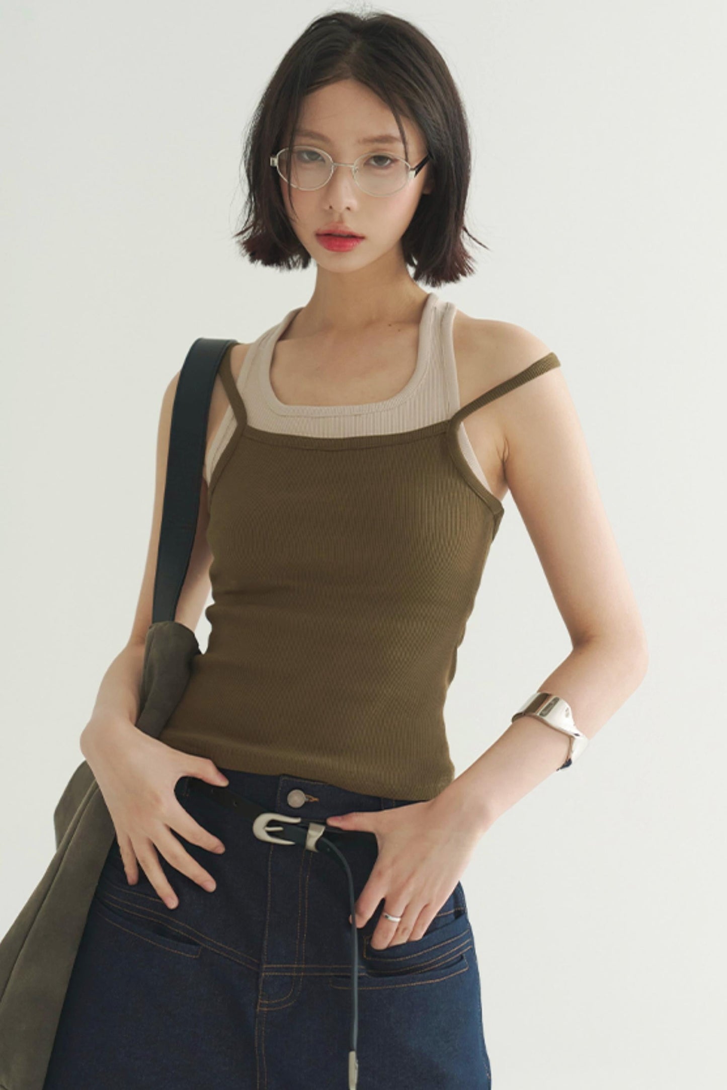 Style Double Layer Slim Camisole