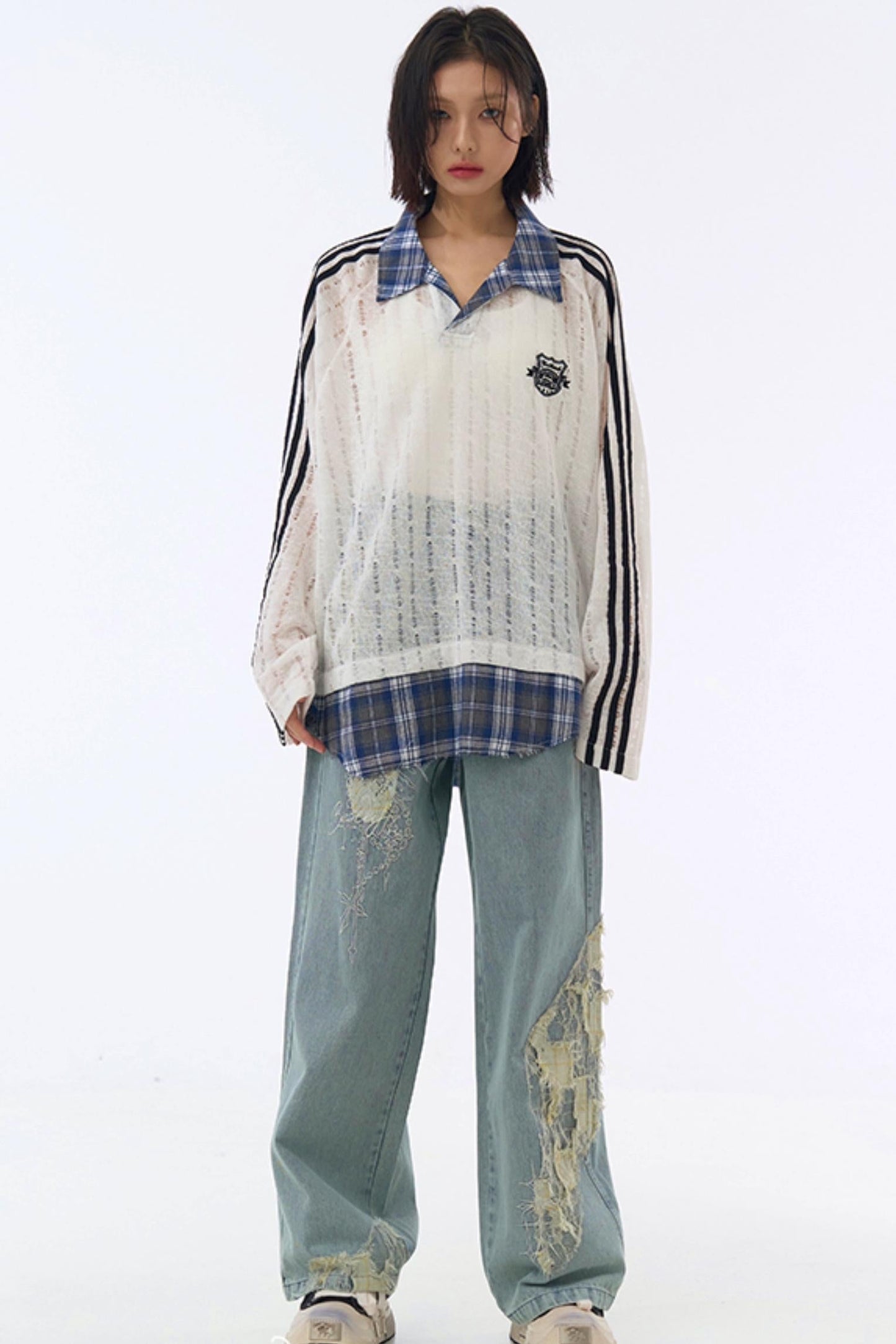 Jeans im Racer-Stil, locker lässig